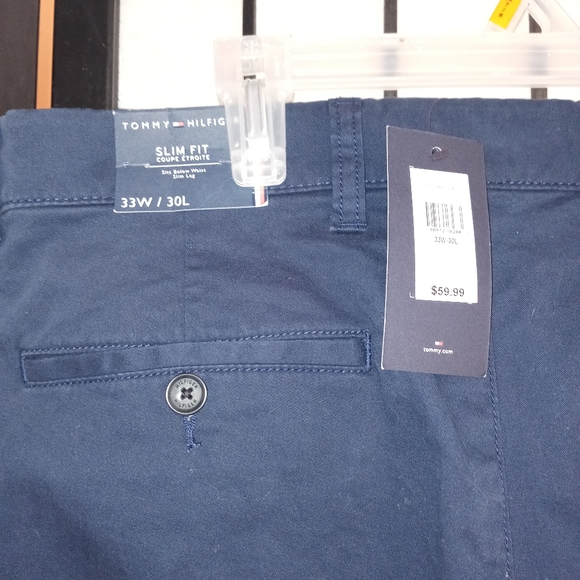 BNWT Tommy Hilfiger Slim Fit Coupe E'troite Pants - Picture 4 of 8